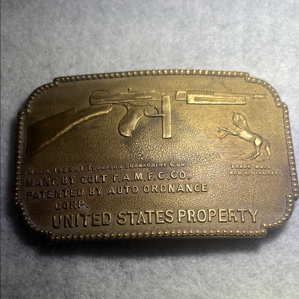 Colt vintage Brass belt buckle